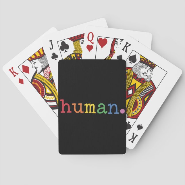 Jeu De Cartes Fierté humaine LGBT Rainbow LGBTQ Égalité (dos)