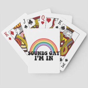 Jeu De Cartes Fierté LGBT Sons Gay Je Suis Dans Gay Rainbow