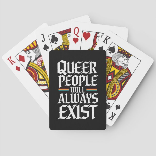 Jeu De Cartes Fierté queer Fierté queer Les personnes queer exis (dos)