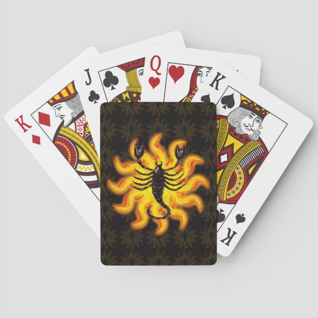 Jeu De Cartes Fiery Scorpio (dos)