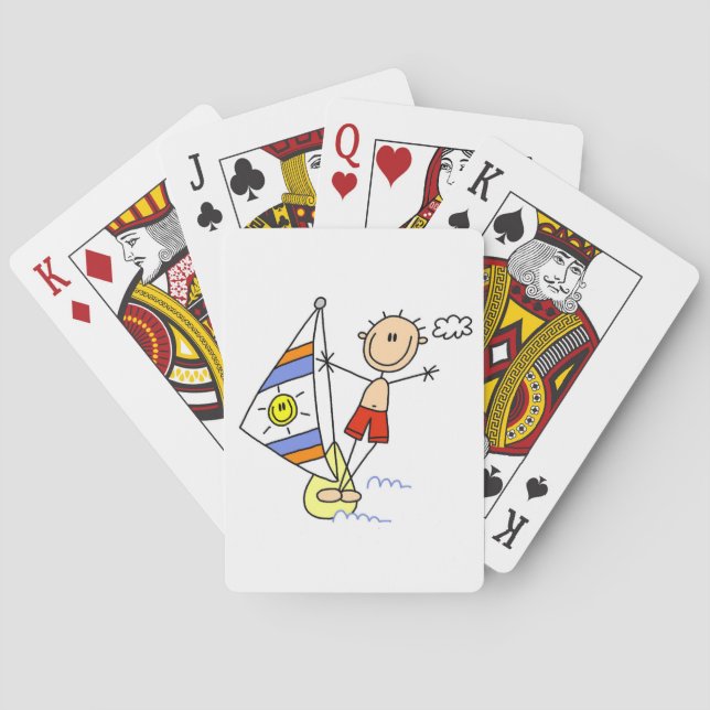 Jeu De Cartes Figure de bâton de parasailing (dos)