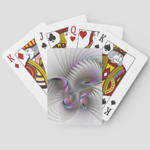 Jeu De Cartes Figure de fantaisie abstraite moderne timide Art f