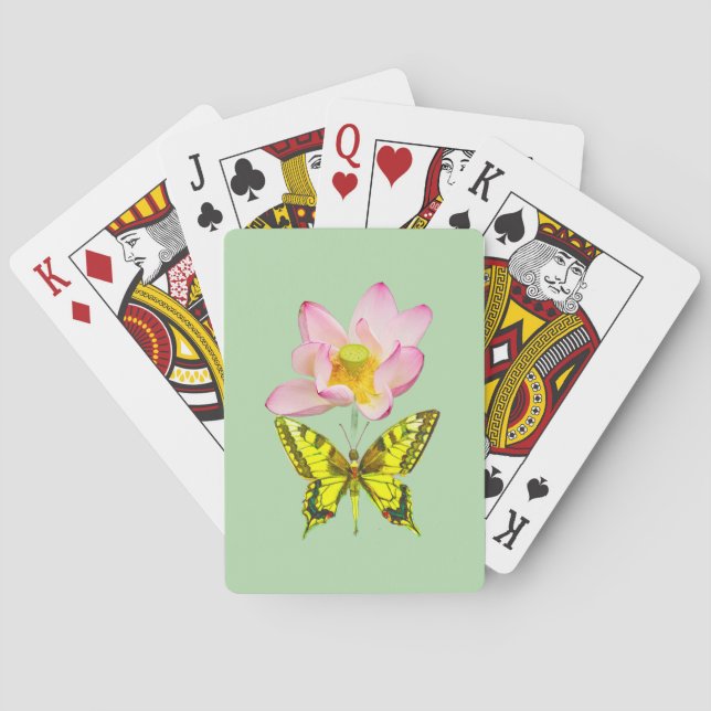 Jeu De Cartes figure de papillon à queue swallowtail (dos)