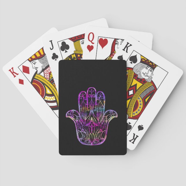 Jeu De Cartes Filigree Hamsa multicolore (dos)