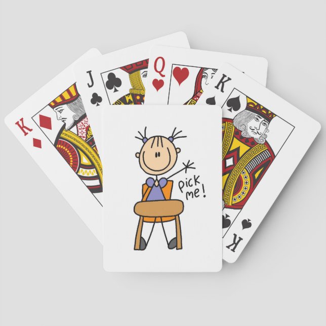 Jeu De Cartes Fille à l'école (dos)
