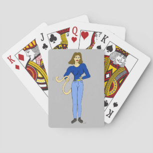 Jeu De Cartes fille avec une queue