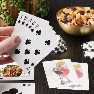 Jeu De Cartes Fille chante