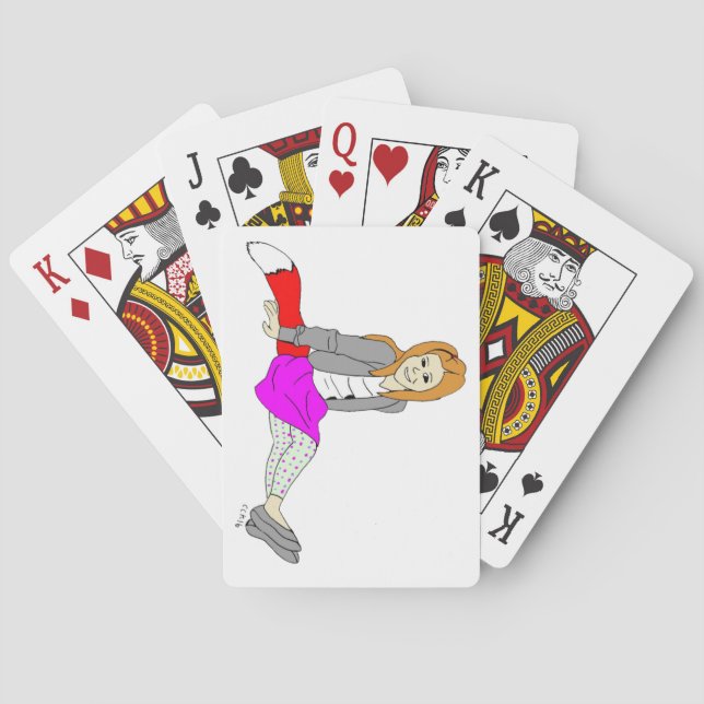 Jeu De Cartes fille coquine bouton (dos)