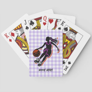 Jeu De Cartes Fille de basket-ball personnalisée Jouer aux carte