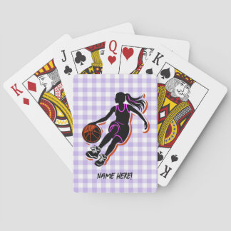 Jeu De Cartes Fille de basket-ball personnalisée Jouer aux carte