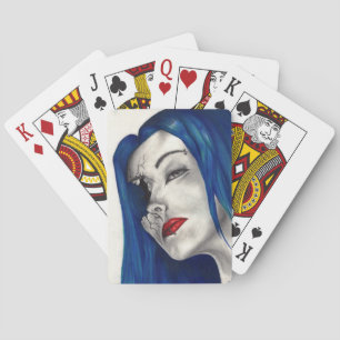 Jeu De Cartes Fille de fantasy magnifiquement brisée Art gothiqu