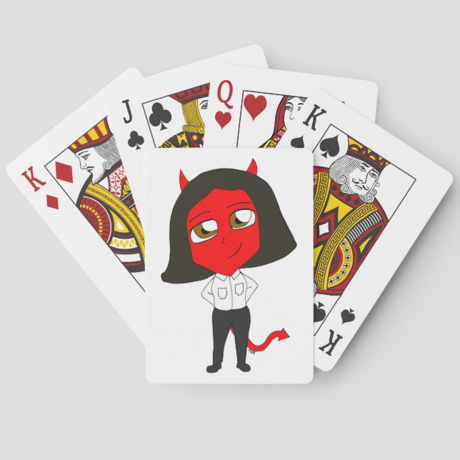 Jeu De Cartes fille diablotin chibi (dos)