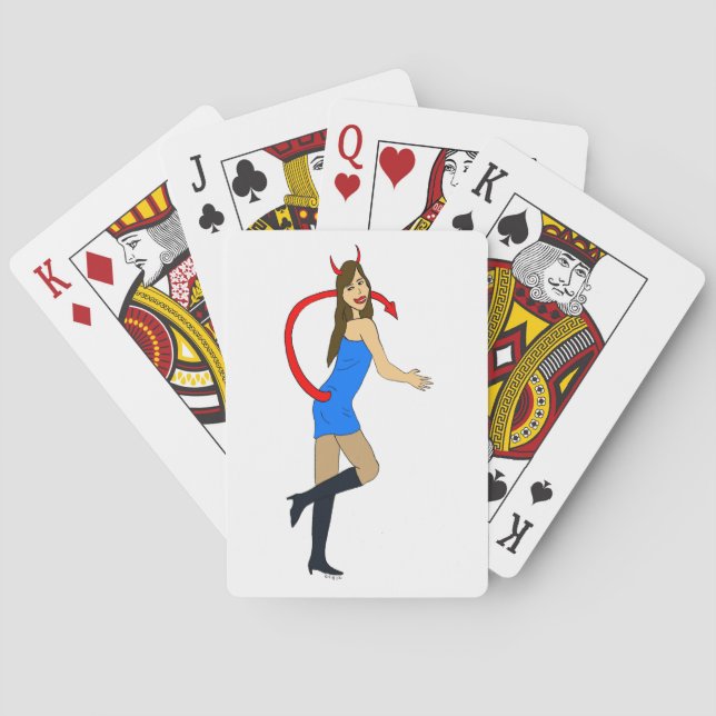 Jeu De Cartes fille diabolique     (dos)