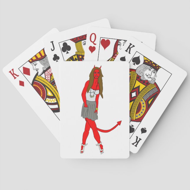 Jeu De Cartes fille diabolique  (dos)