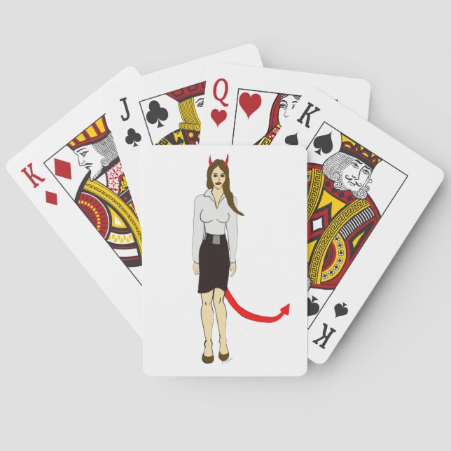Jeu De Cartes fille diabolique     (dos)