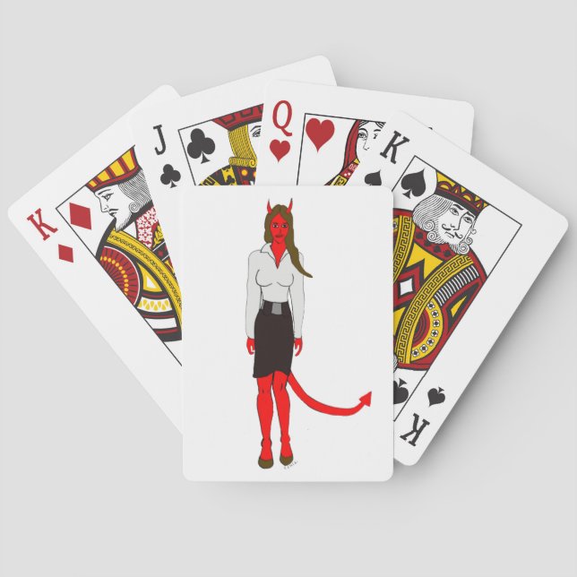 Jeu De Cartes fille diabolique    (dos)
