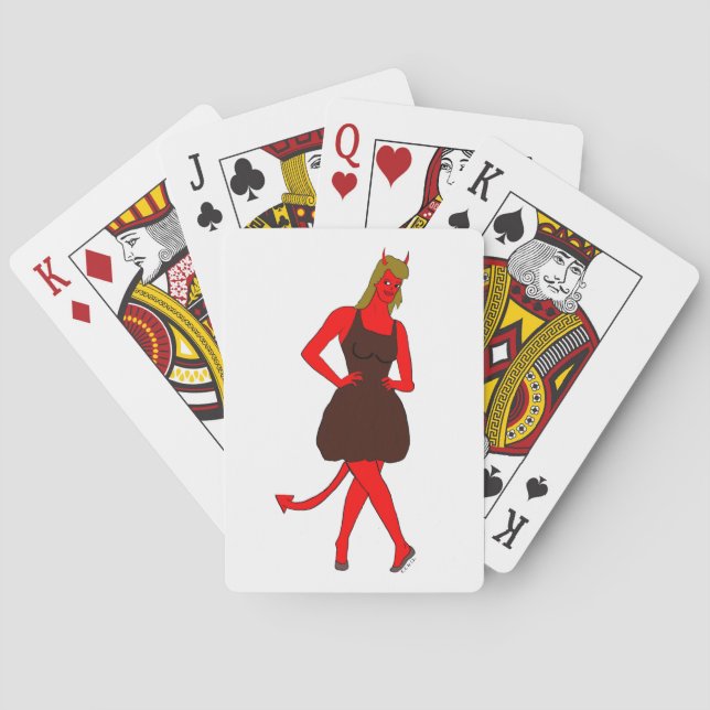 Jeu De Cartes fille diabolique     (dos)