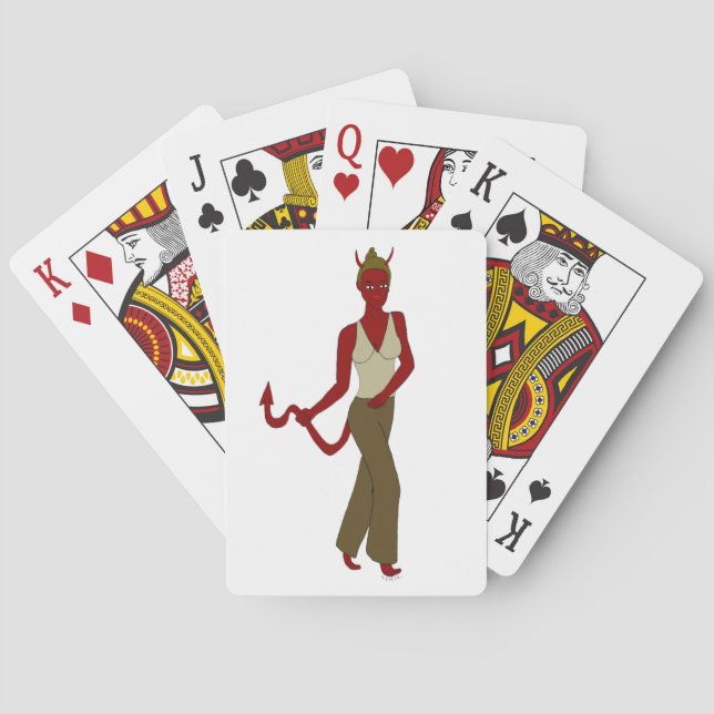 Jeu De Cartes fille diabolique     (dos)