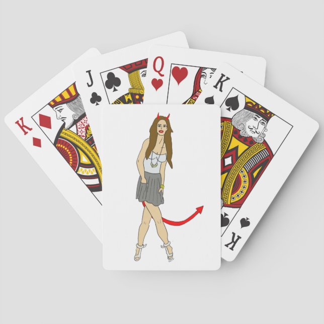 Jeu De Cartes fille diabolique (dos)