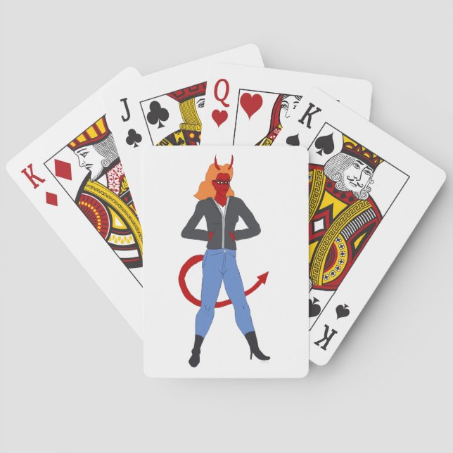 Jeu De Cartes fille diabolique   (dos)