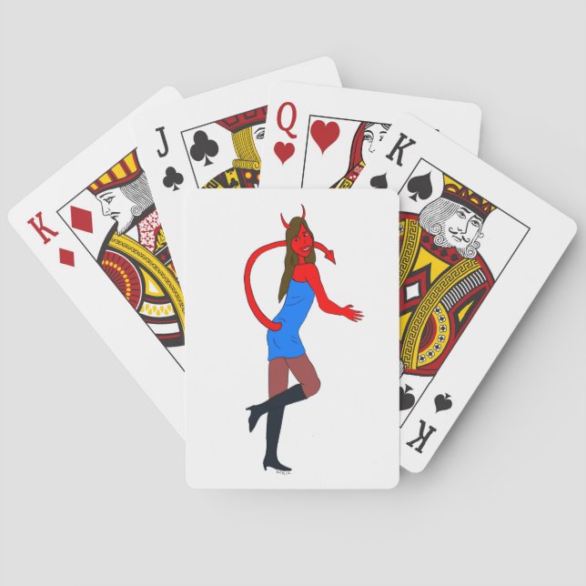 Jeu De Cartes fille du diable     (dos)