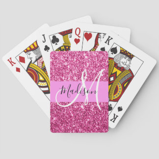 Jeu De Cartes Fille et Glam Parties scintillant rose chaud étinc