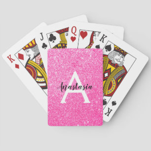Jeu De Cartes Fille Glam Hot rose Parties scintillant étincelles