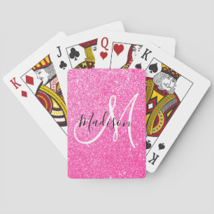 Jeu De Cartes Fille Glam Hot rose Parties scintillant étincelles