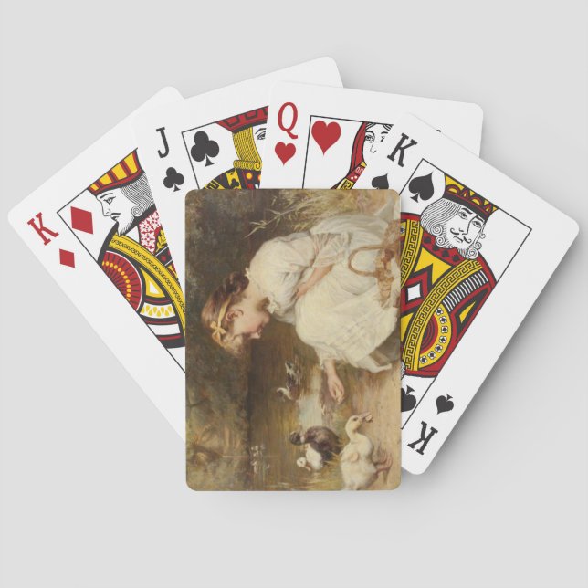 Jeu De Cartes Fille nourricière canards (par Frederick Morgan) (dos)