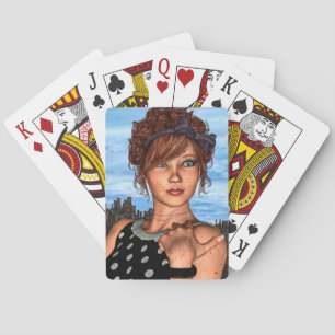 Jeu De Cartes Fille Rétro