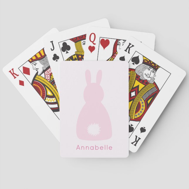 Jeu De Cartes Filles lapin rose rousse lapin lapin (dos)
