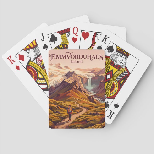 Jeu De Cartes Fimmvorduhals Islande (dos)
