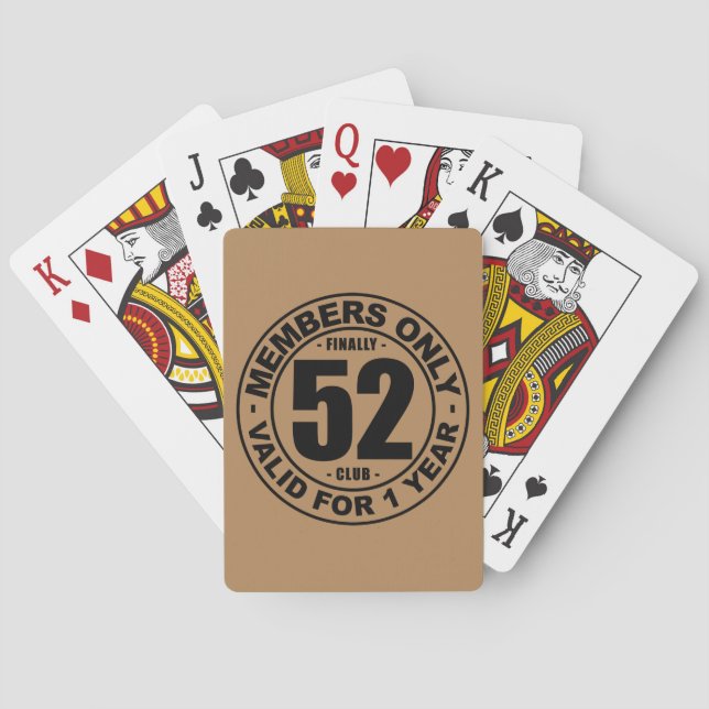 Jeu De Cartes Finally 52 club (dos)
