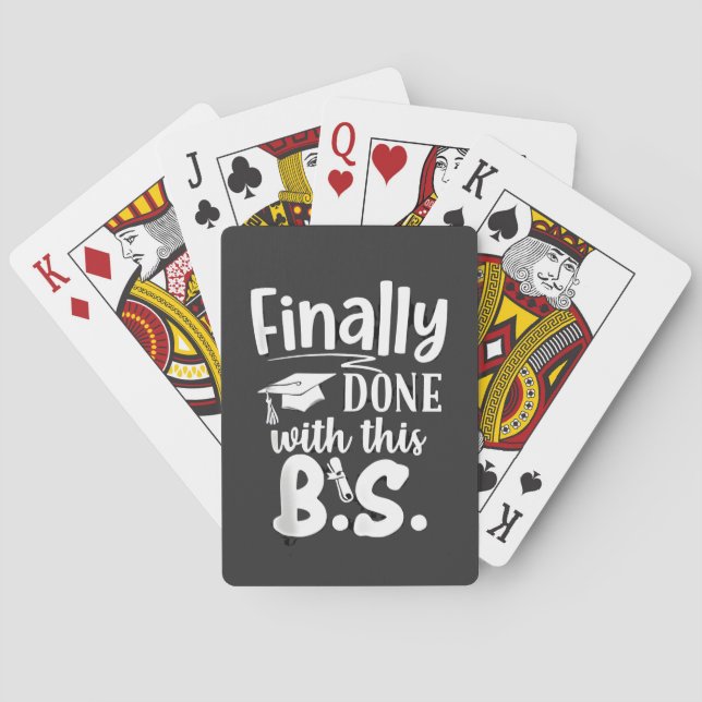 Jeu De Cartes Fini avec ce BS Funny graduation 2025 (dos)