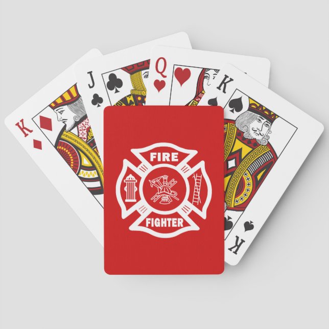 Jeu De Cartes Fire Fighter Maltese (dos)