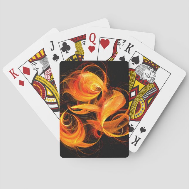 Jeu De Cartes Fireball Abstract Art (dos)