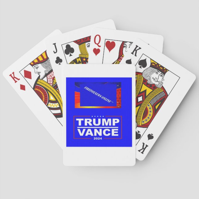 Jeu De Cartes FIREFOXNEWS ONLINE™ Cartes de Poker Trump-Vance (dos)