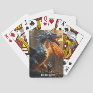 Jeu De Cartes Firery Dragon et Knight Poker Cartes-Personnaliser