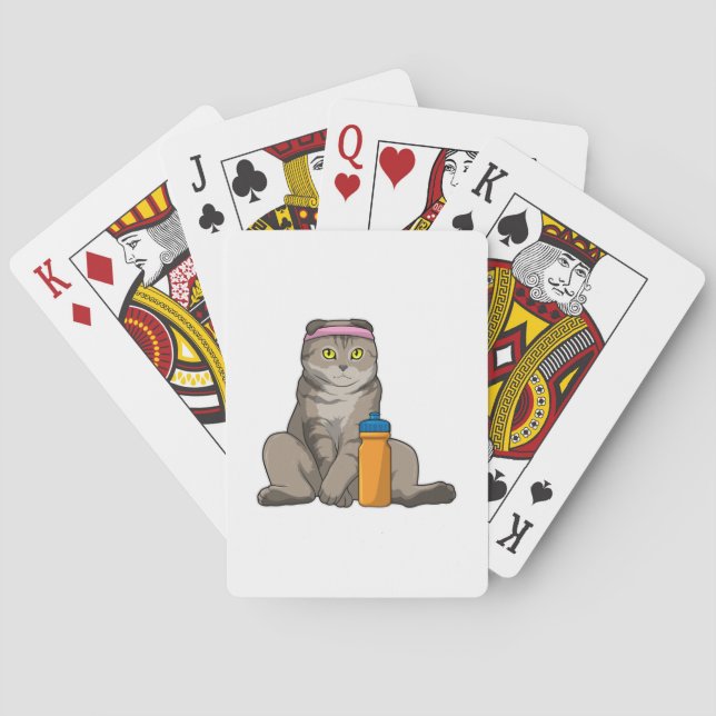 Jeu De Cartes Fitness Chat Boire de la tasse (dos)