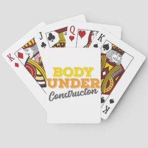 Jeu De Cartes Fitness Gym Cadeau Cadeau en construction Cadeau
