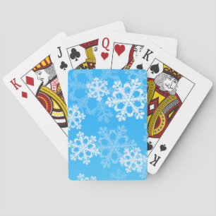 Jeu De Cartes Flacon de Noël bleu et blanc