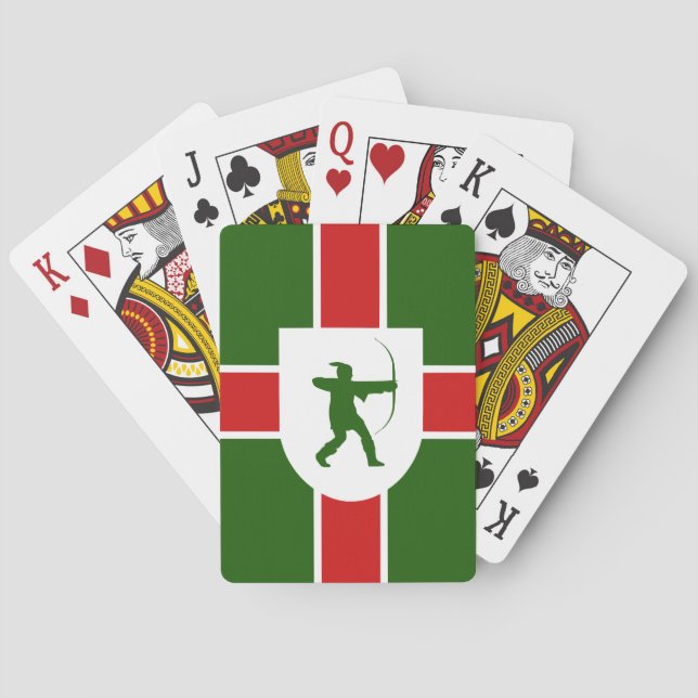 Jeu De Cartes Flag of Nottinghamshire Playing Cards (dos)