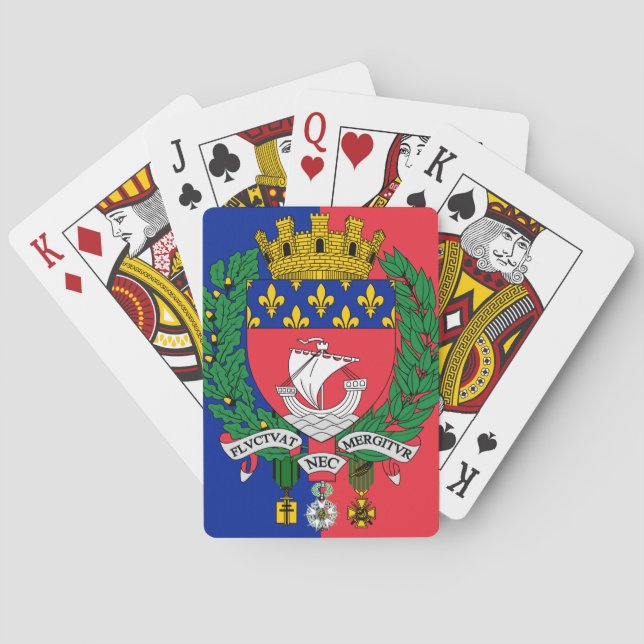 Jeu De Cartes Flag of Paris, France (dos)