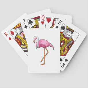 Jeu De Cartes Flamant rose de mariée avec voile