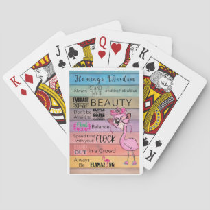 Jeu De Cartes FLAMANT ROSE WISDOM Classic Playing Cartes