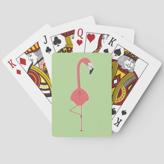 JEU DE CARTES FLAMANT ROSE YOGA (dos)
