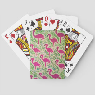 Jeu De Cartes Flamants roses roses Motif tropical