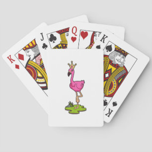 Jeu De Cartes Flamingo as Princess with Crown