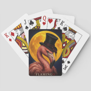 Jeu De Cartes Flamingo Haut-de-forme Gothique Surréaliste