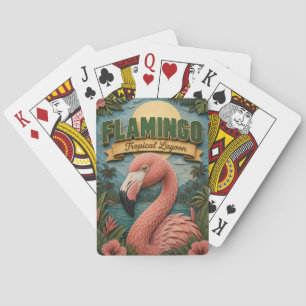 Jeu De Cartes Flamingo Tropical Lagoon POPCUT